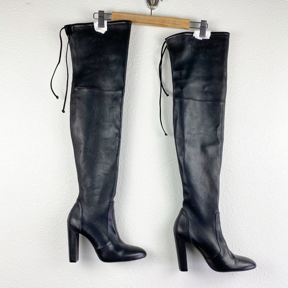 Stuart Weitzman Vidaland 100 Boot in Black Leather Size 6.5 - Picture 6 of 16